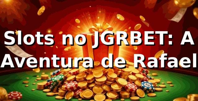 Slots no JGRBET: A Aventura de Rafael 🎰